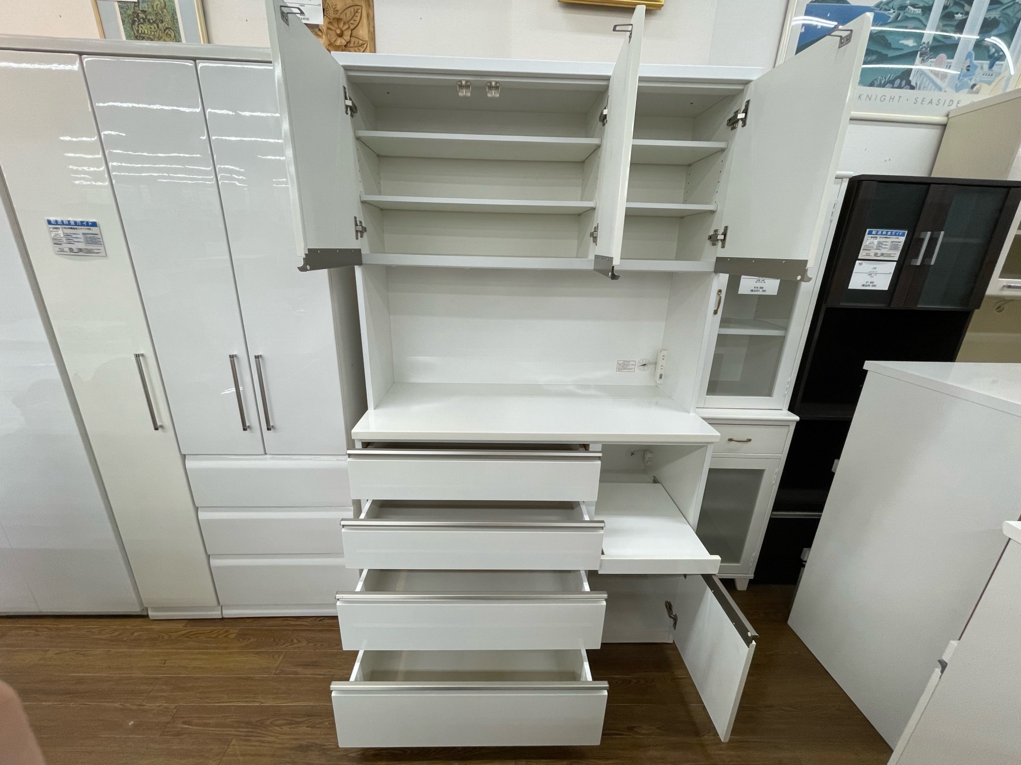 ⭐️ 引取り希望 NITORI 3枚扉キッチンボード ゾロ 120KB 【公式通販】