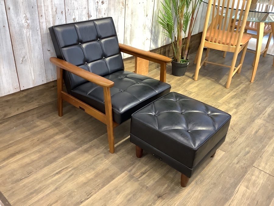 カリモク60】定番人気のKチェア1シーターとオットマンが入荷しました