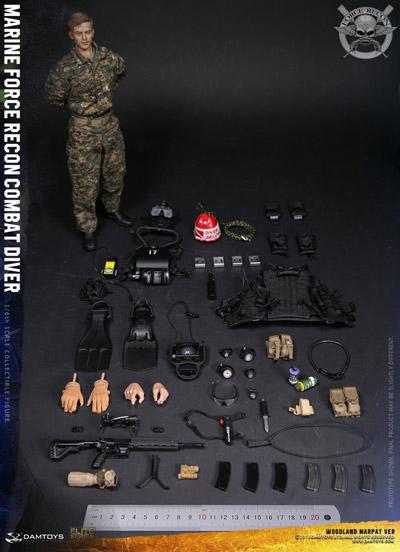 DAM】No.78055 ELITE SERIES 1/6 MARINE FORCE RECON COMBAT DIVER
