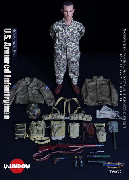 UJINDOU】UD9035 1/6 WW2 U.S. Armored Infantryman Normandy 1944 WW2
