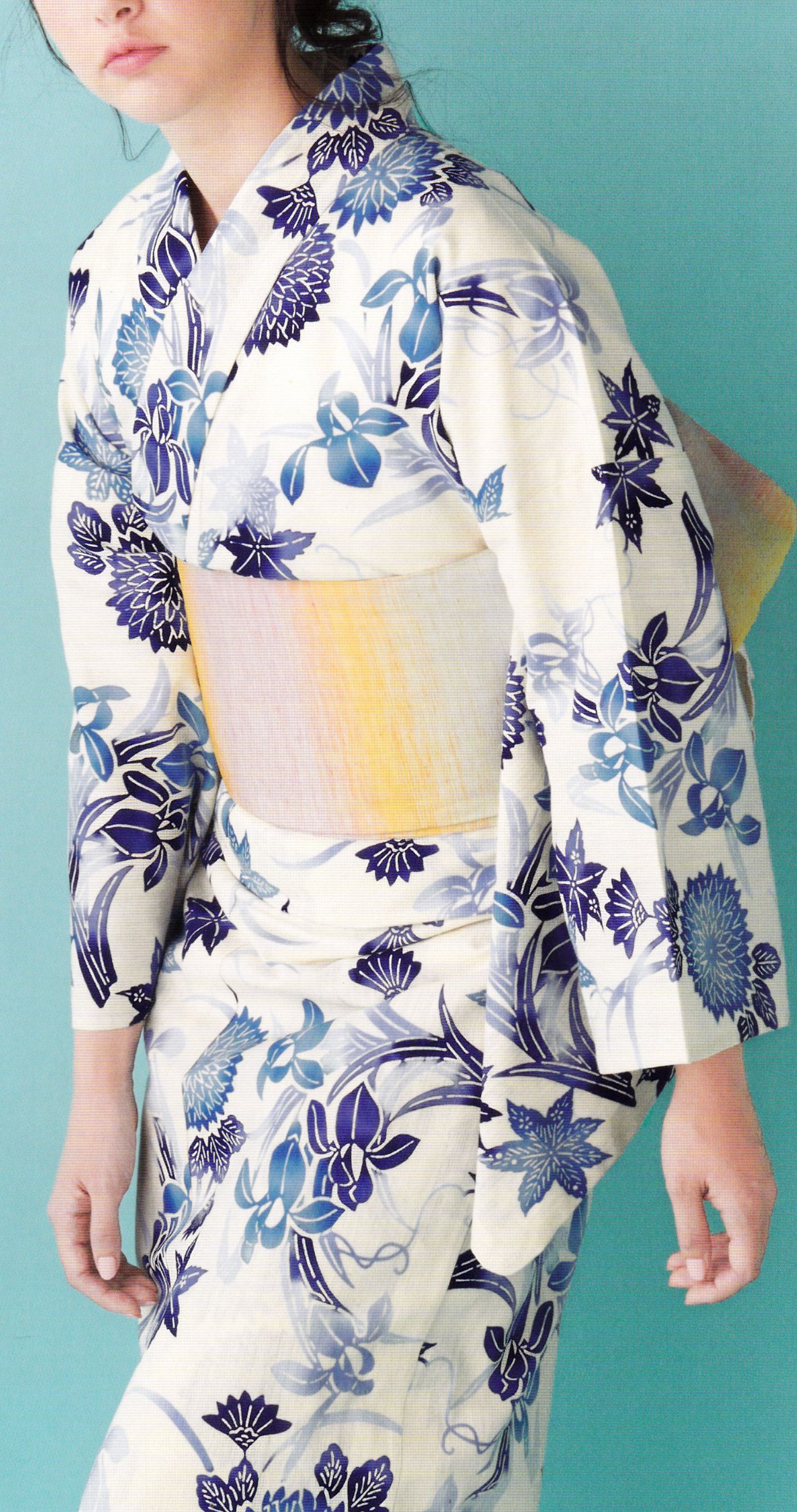 女物浴衣反物「源氏物語」ゆかた紅型調 商品詳細│柄のうえ新│職人の