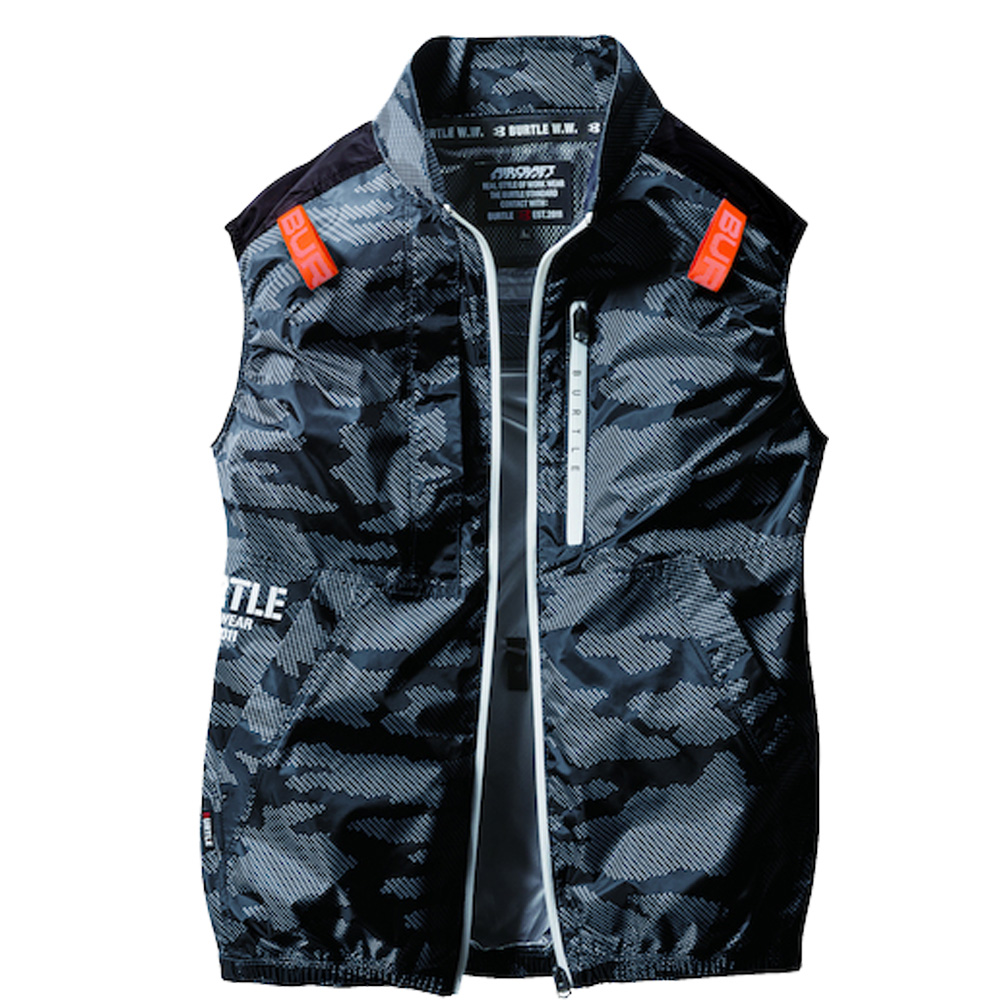 BURTLE AC2014-14(ミルスグリーン) エアークラフトベスト(ユニセックス