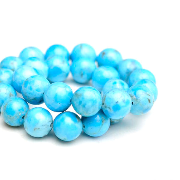 天然ターコイズ 数珠 ブレスレット（約8mm～約8.5mm）キングマン