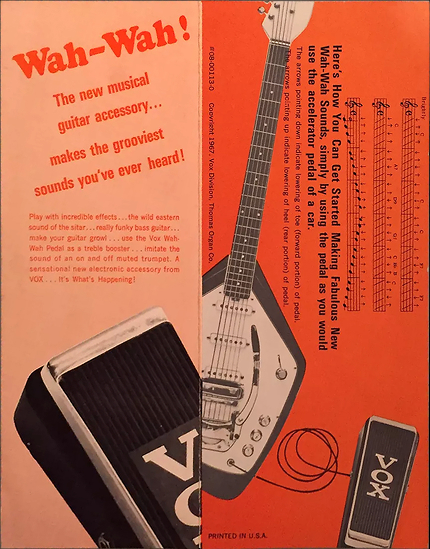 The VOX Showroom -Thomas Organ Cry Baby Wah Pedal - 1967 - 1981