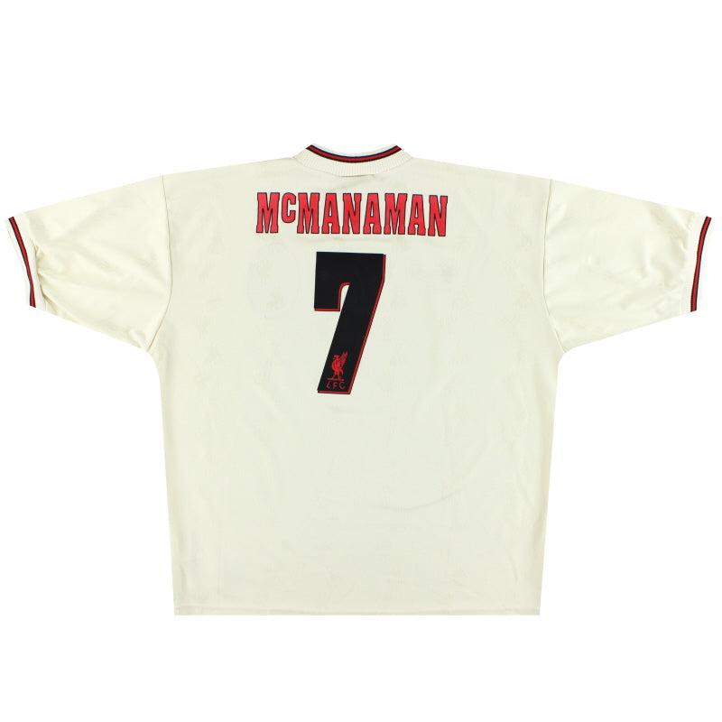 1996-97 Liverpool Reebok Away Shirt McManaman #7 XL | Vintage
