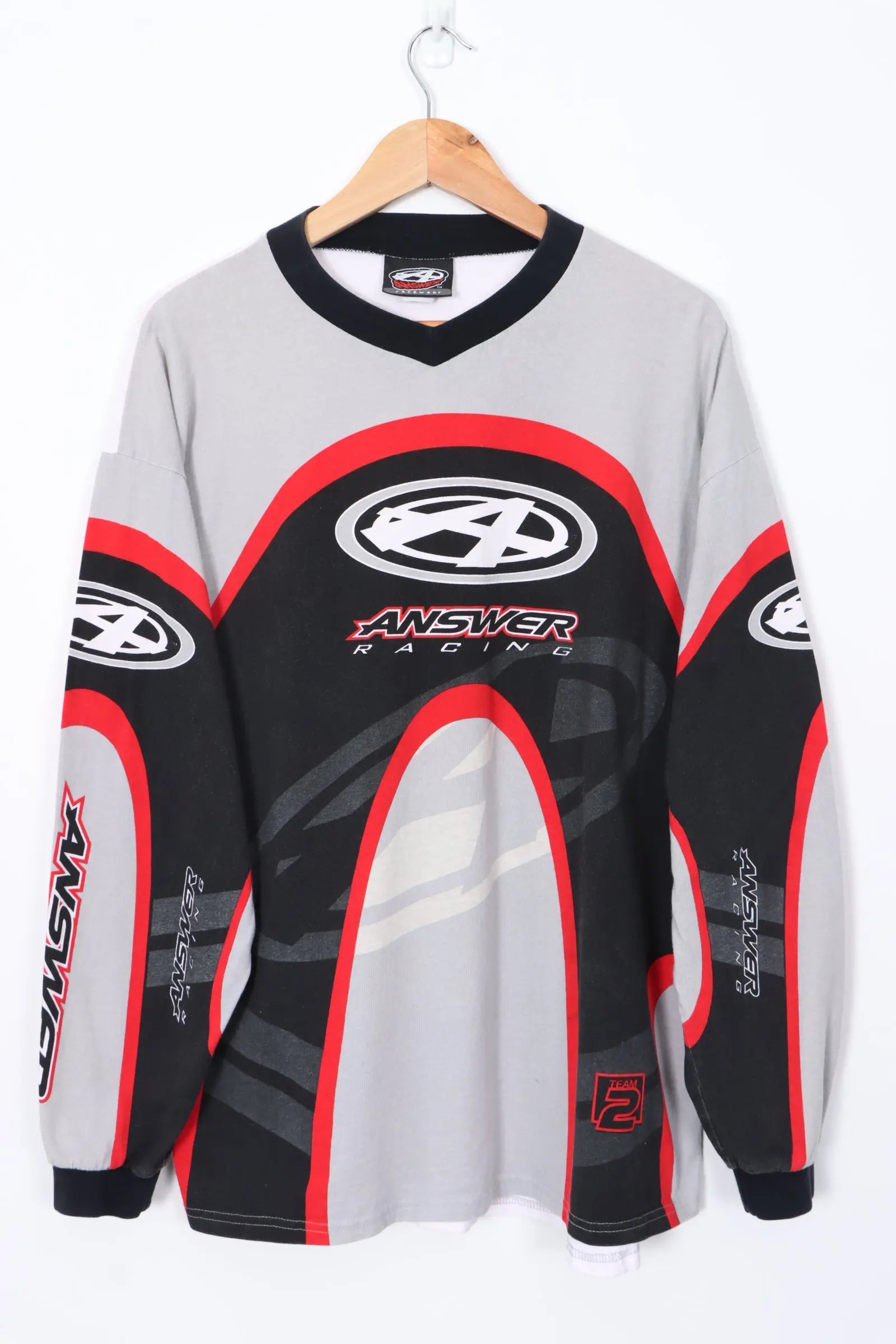 ANSWER RACING 90s Motocross Long Sleeve Jersey T-Shirt USA Made