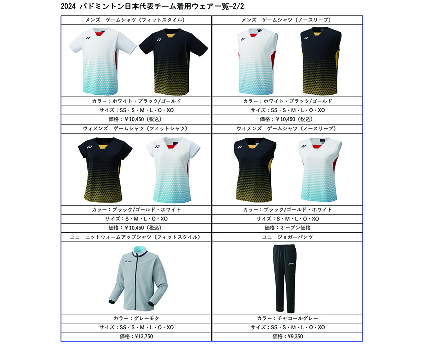 日本らしさ」「ヨネックスらしさ」を表現したデザイン 2024