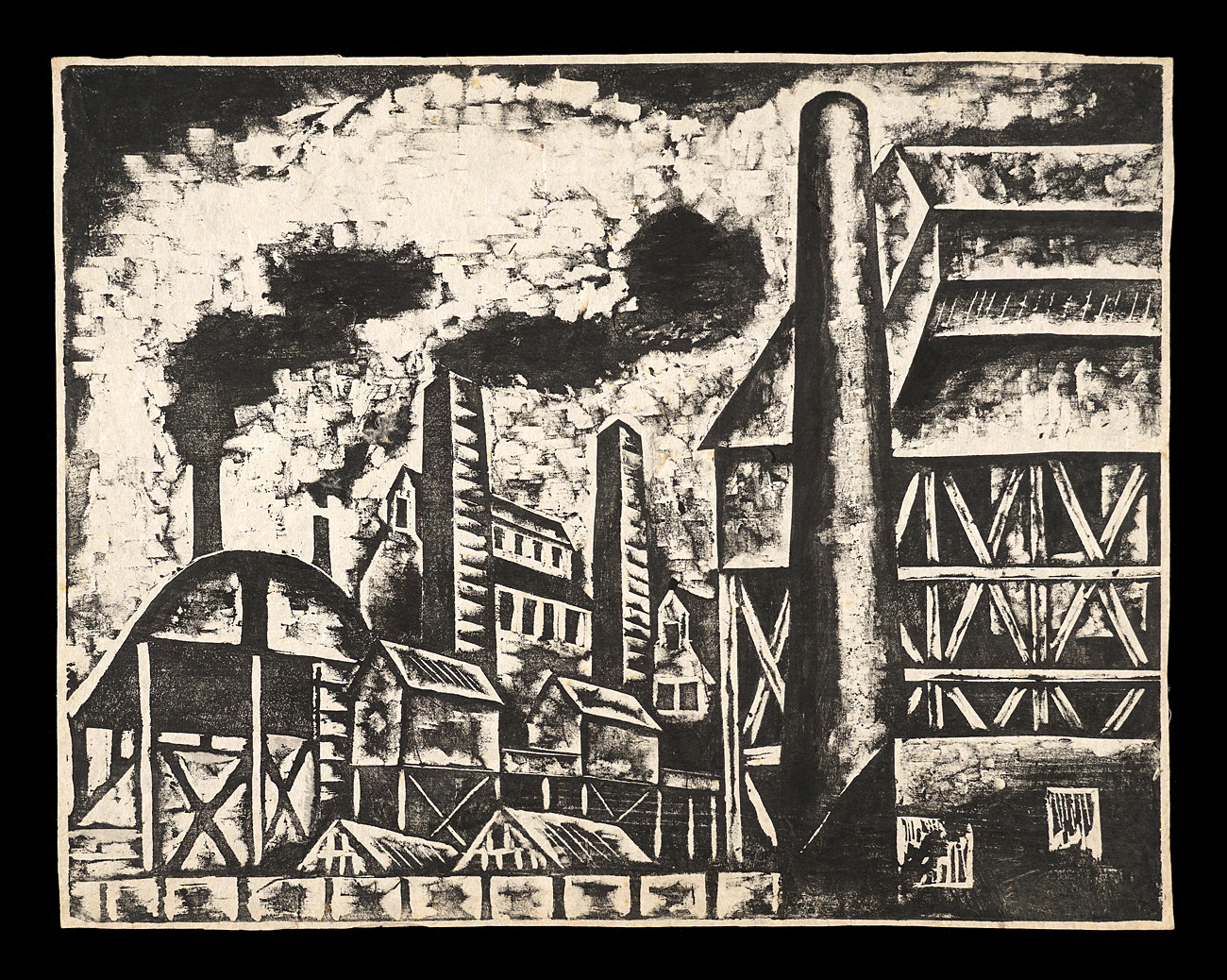 小野忠重「瓦斯工場」 | 山田書店美術部オンラインストア