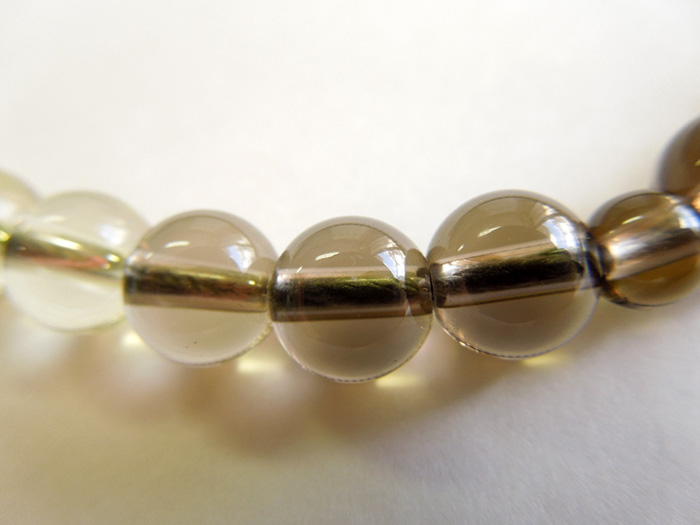 茶水晶ボカシ7mm片手数珠利休二五房 お数珠の安田念珠店へ｜総本山