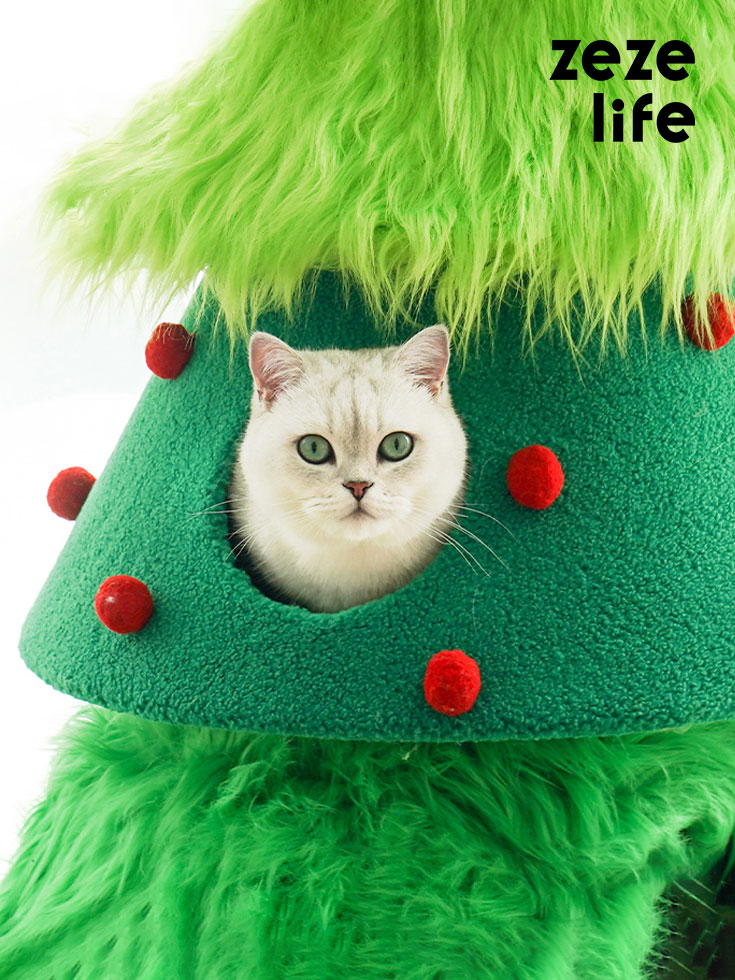 50.4インチ クリスマスツリー キャットタワー - ZezeLife