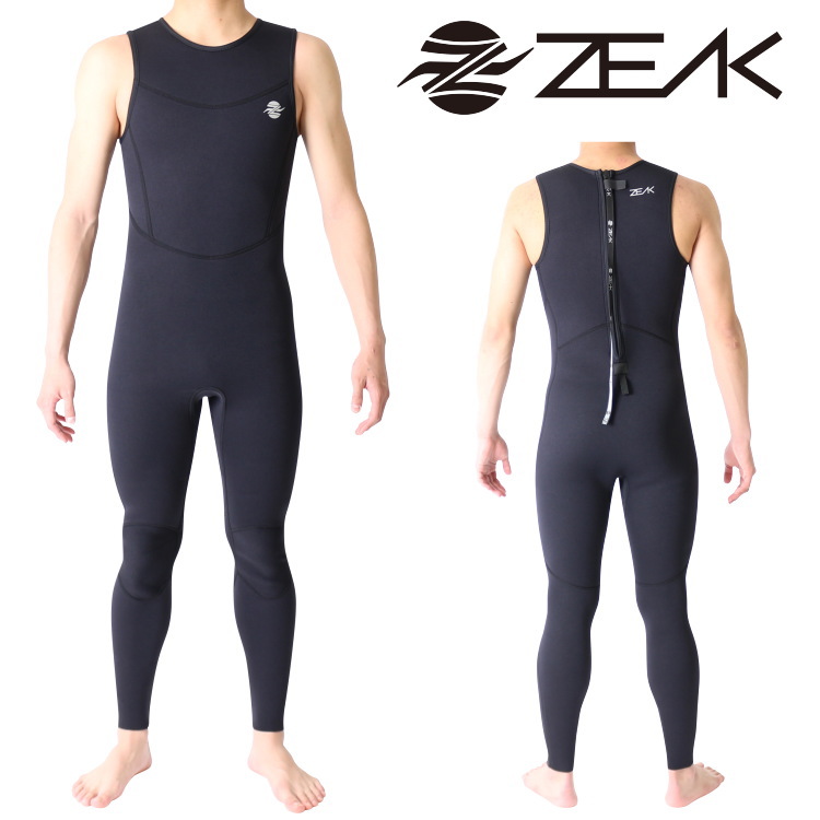 ZEAK(ジーク) ウェットスーツ 男性用 メンズ ロングジョン 3mm