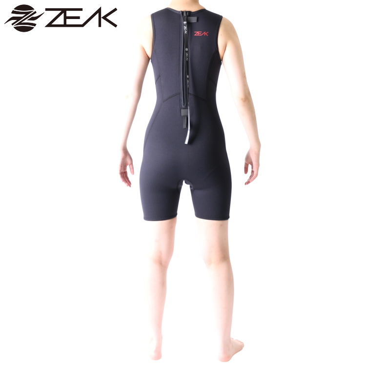 ZEAK(ジーク) ウェットスーツ 女性用 レディース ショートジョン 2mm
