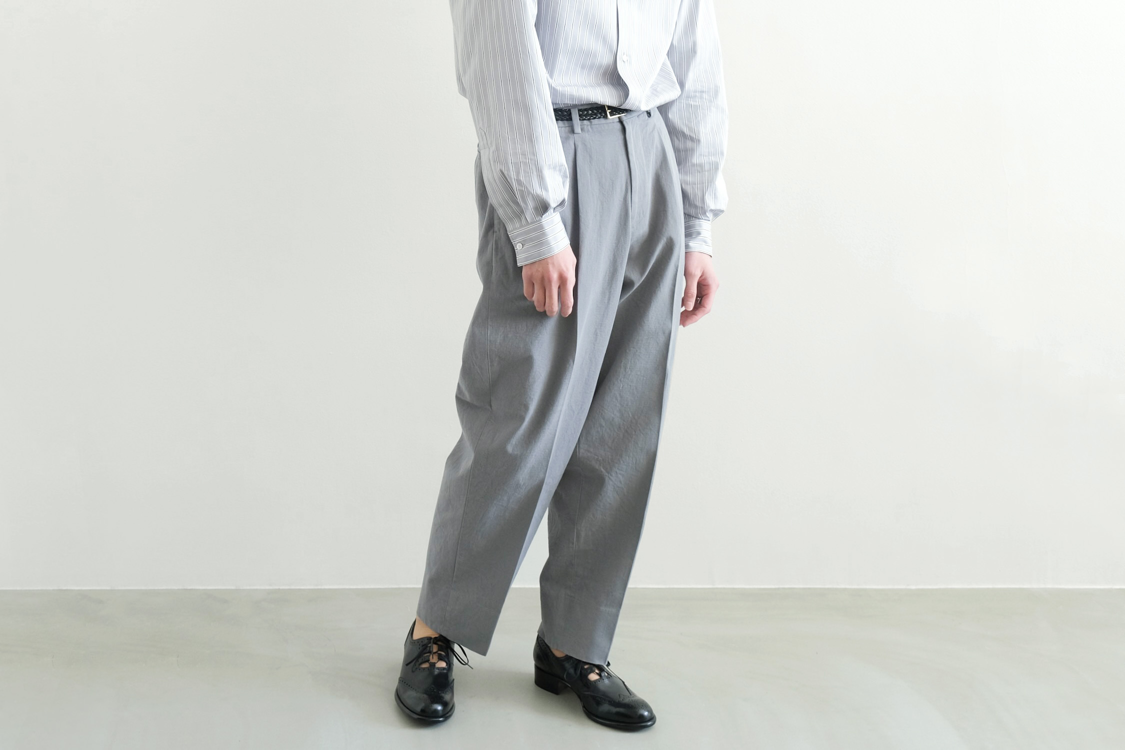 George” 2 PLEATED CHINO TROUSER / PRODUCT DYE - WUNDER