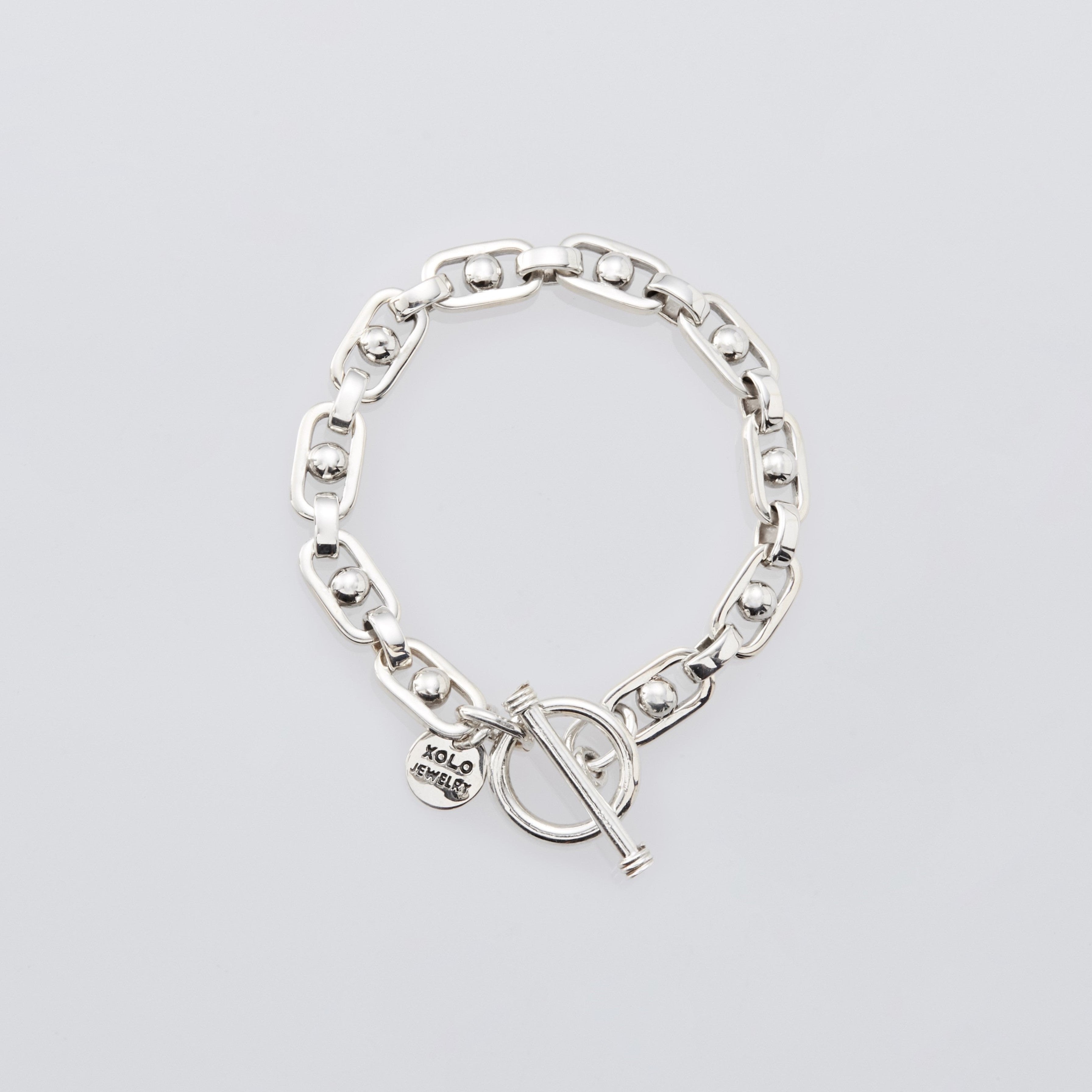 Ball Link Bracelet -8mm- – XOLO JEWELRY
