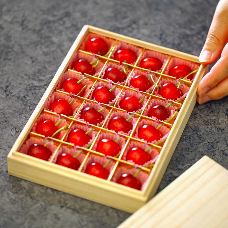 母の日 さくらんぼ 佐藤錦 24粒 (木箱入) 母の日プレゼント｜清川屋
