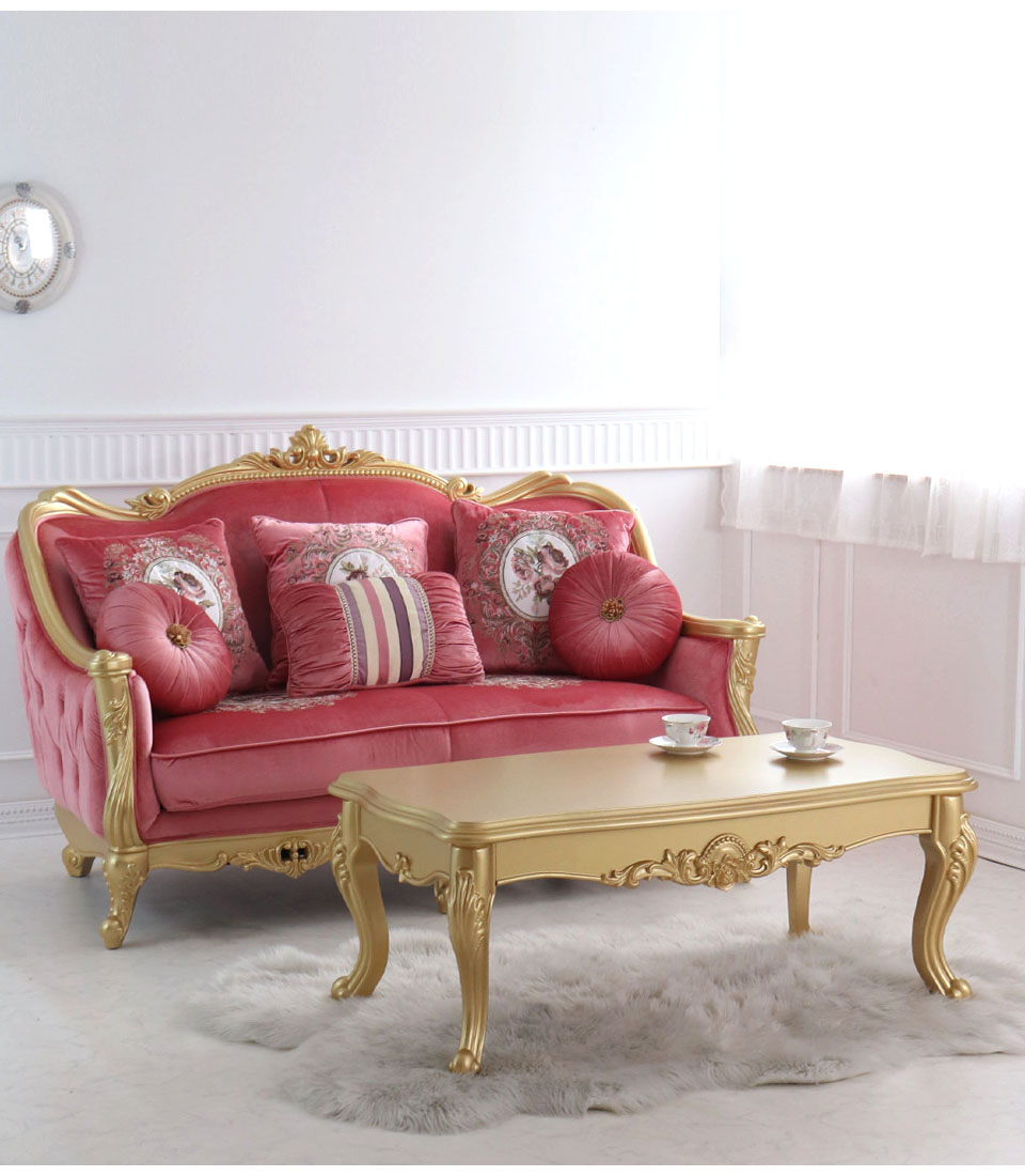 ゴールドセンターテーブル 120cm 輸入家具 リビングテーブル 高級 金