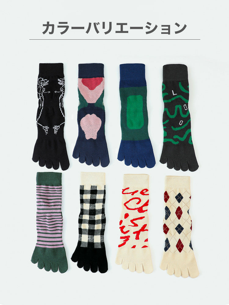 ピラティスソックス 5本指 可愛い ヨガソックス 靴下 滑り止め付き