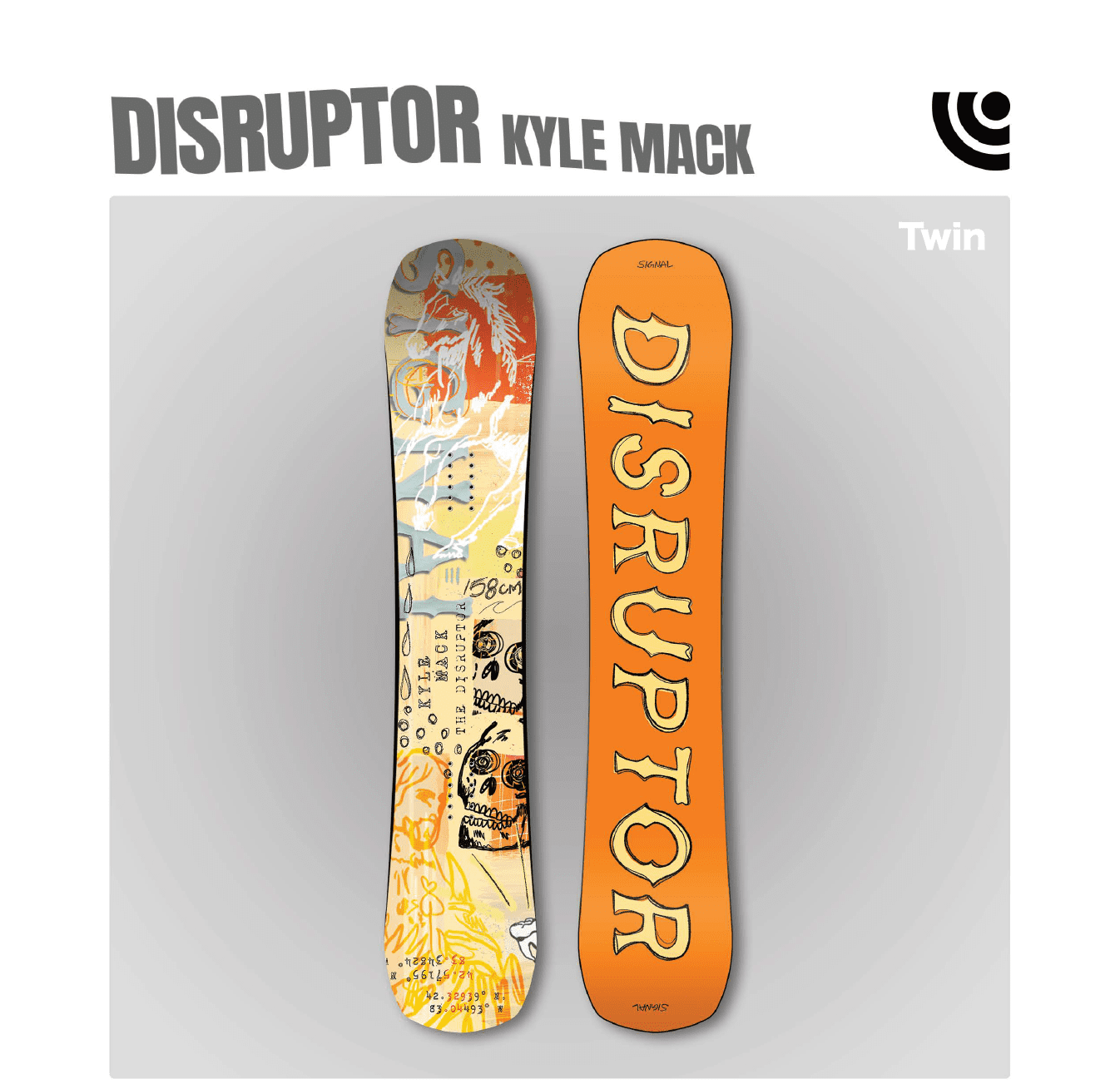 SIGNAL DISRUPTOR スノーボードデッキ