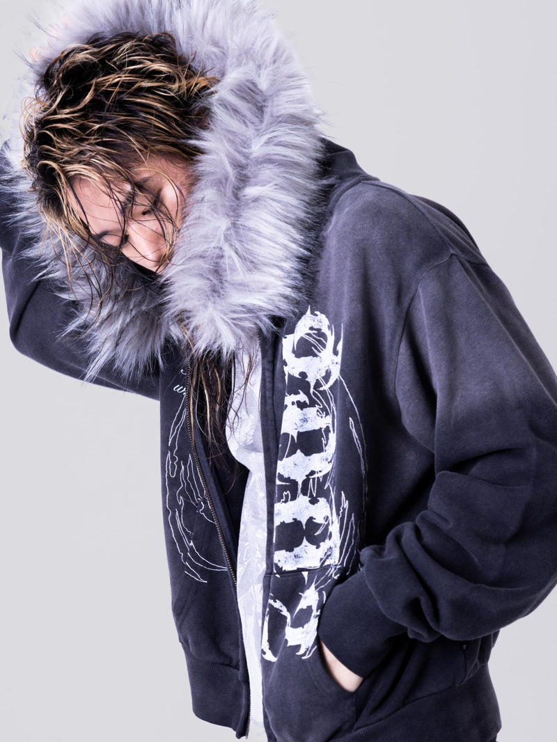 Judgment Fur Zip Hoodie – YZ