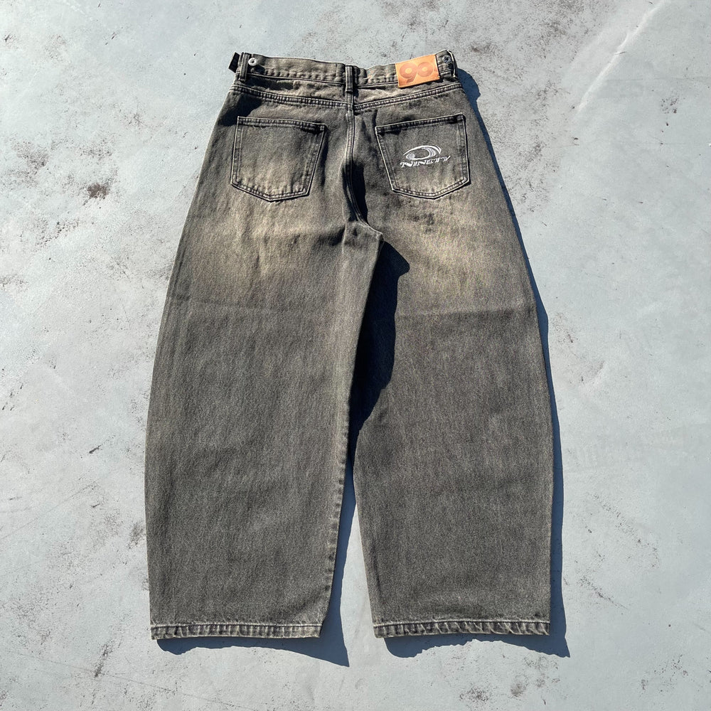 Heisei Logo Buggy Ballon Denim Pants – YZ