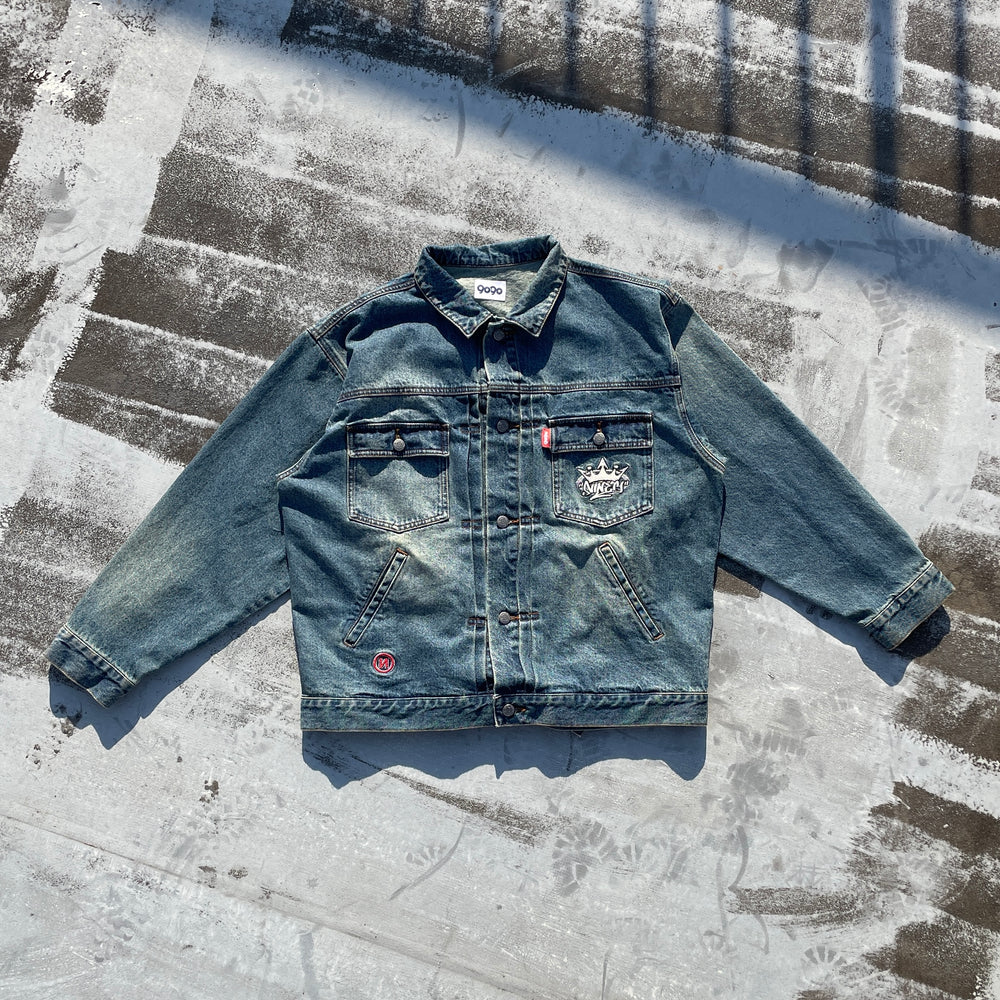 パンツ 9090 king logo denim jacket King Logo Denim Quilted Jacket – YZ