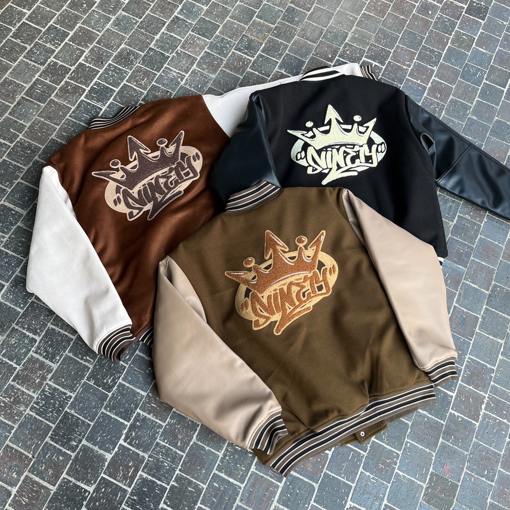 King Logo Classic Stadium Jacket – YZ