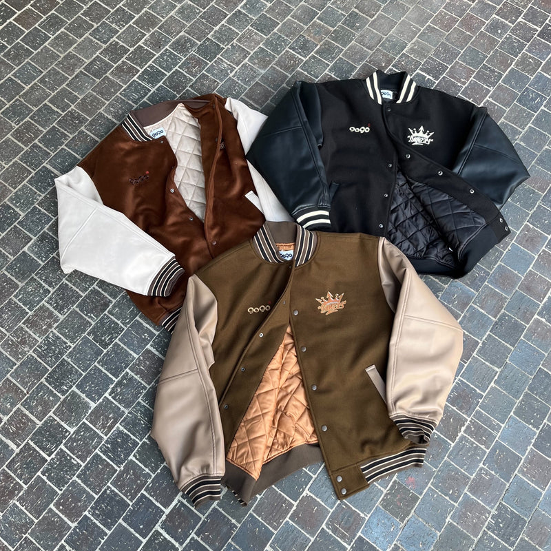 King Logo Classic Stadium Jacket – YZ