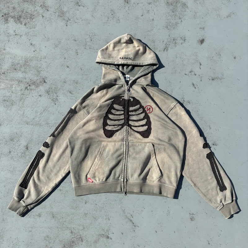 Bone Zip Hoodie – YZ