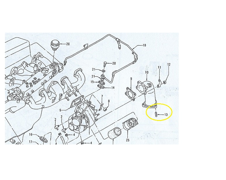 Turbo Exhaust Downpipe Manifold Stud 280ZX Turbo OEM | Z Car Depot Inc