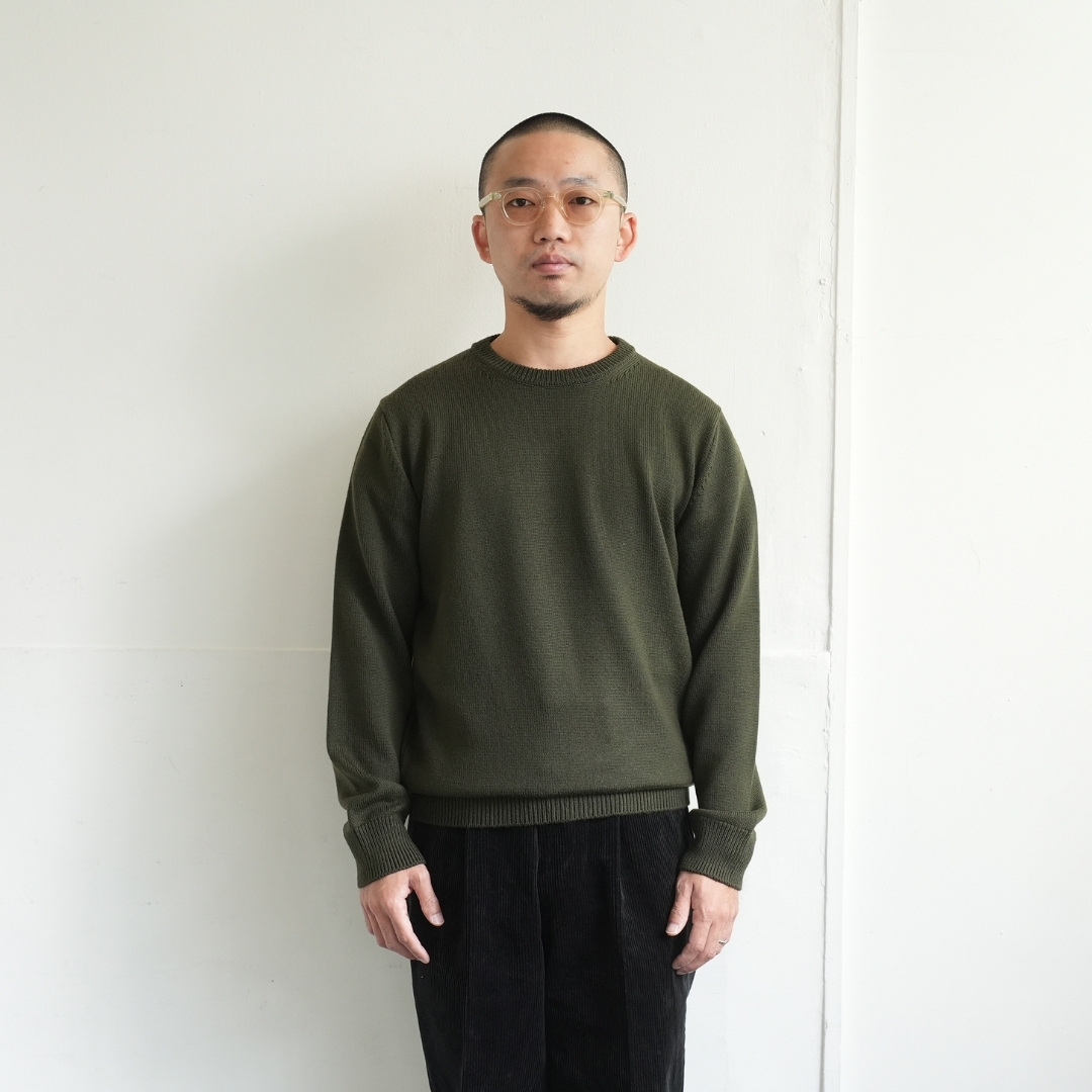 MOONCASTLE（ムーンキャッスル） H/W MERINO WOOL CREWNECK - ZABOU