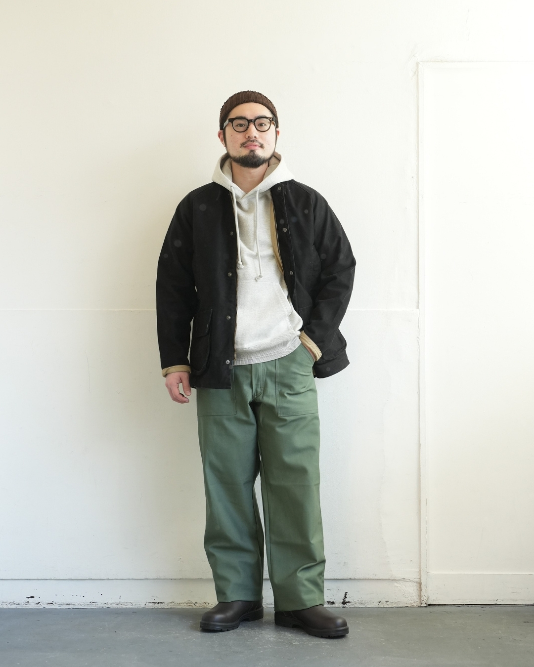 GUNG HO ファティーグパンツ バックサテンベイカー ペイントペンキ