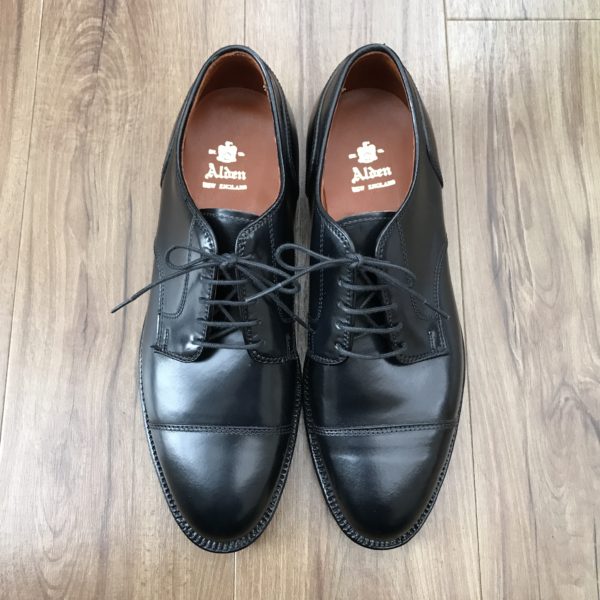Alden collection|2161（ストレートチップ／ブラックコードバン）前略