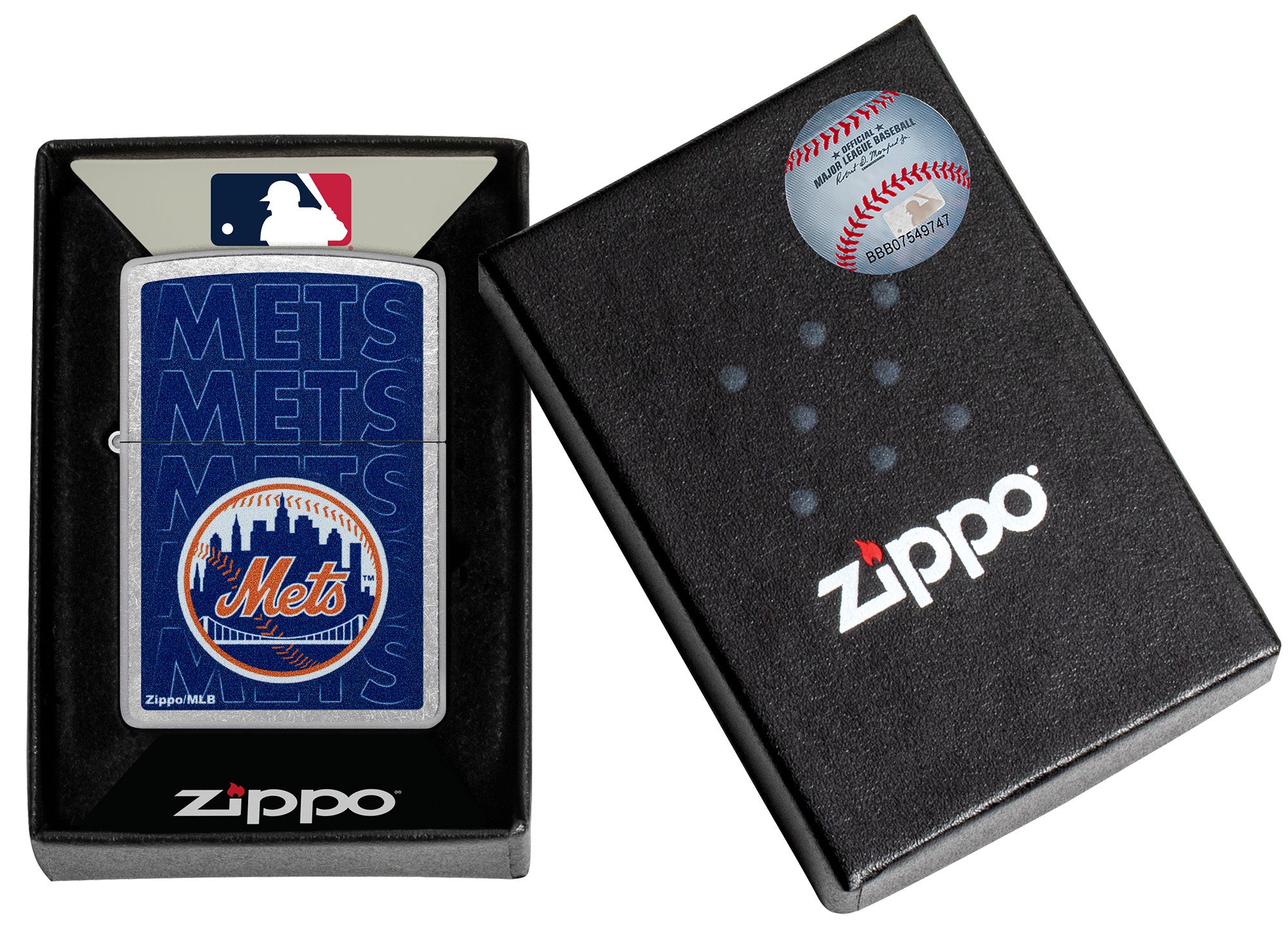 Zippo MLB® New York Mets™ Street Chrome Windproof Lighter – Zippo USA