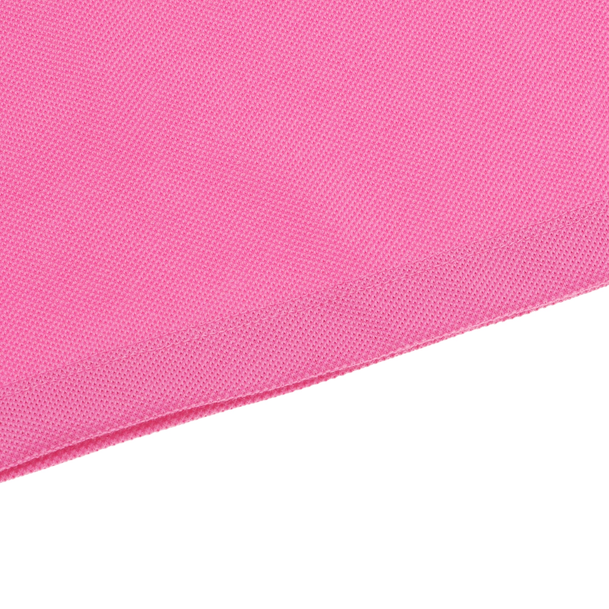 WOMEN コットン鹿の子 半袖ポロシャツ ピンク