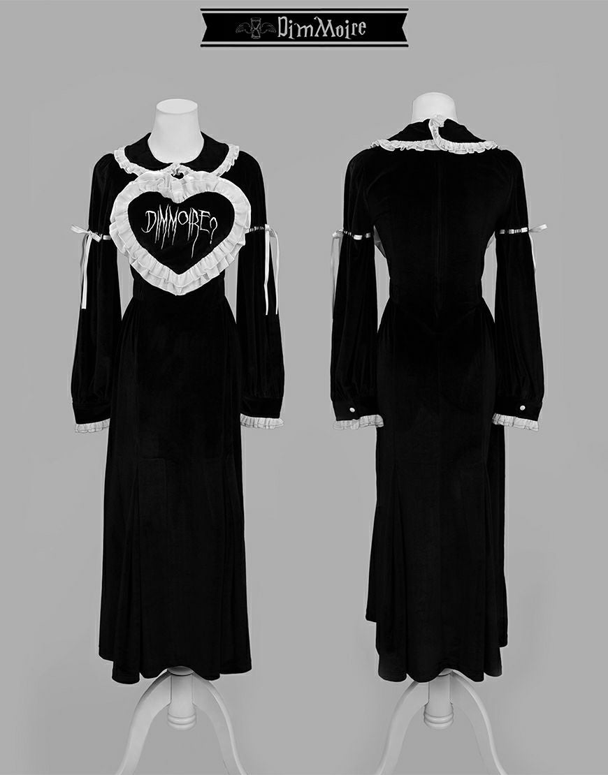 DimMoire【ディムモアール】ベロアワンピース/Black