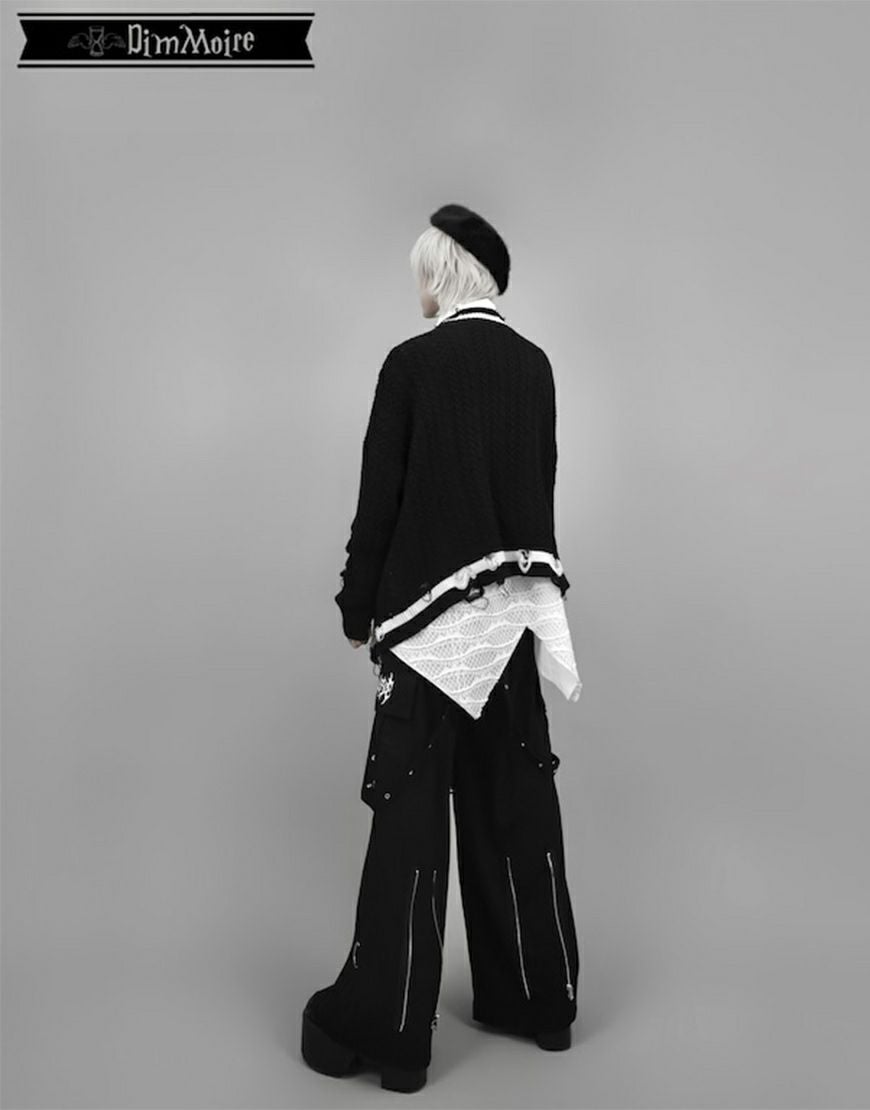 DimMoire【ディムモアール】PUNKワイドパンツ/Black