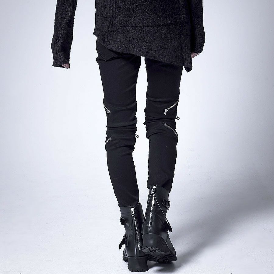 CIVARIZE【シヴァーライズ】PUレザー切り替えバイカーZIPストレッチ