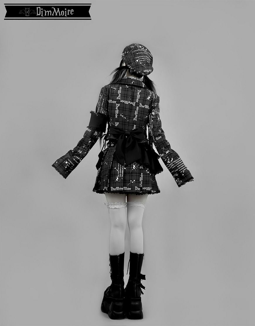 DimMoire【ディムモアール】魅了のアシメミニスカート/Blackチェック