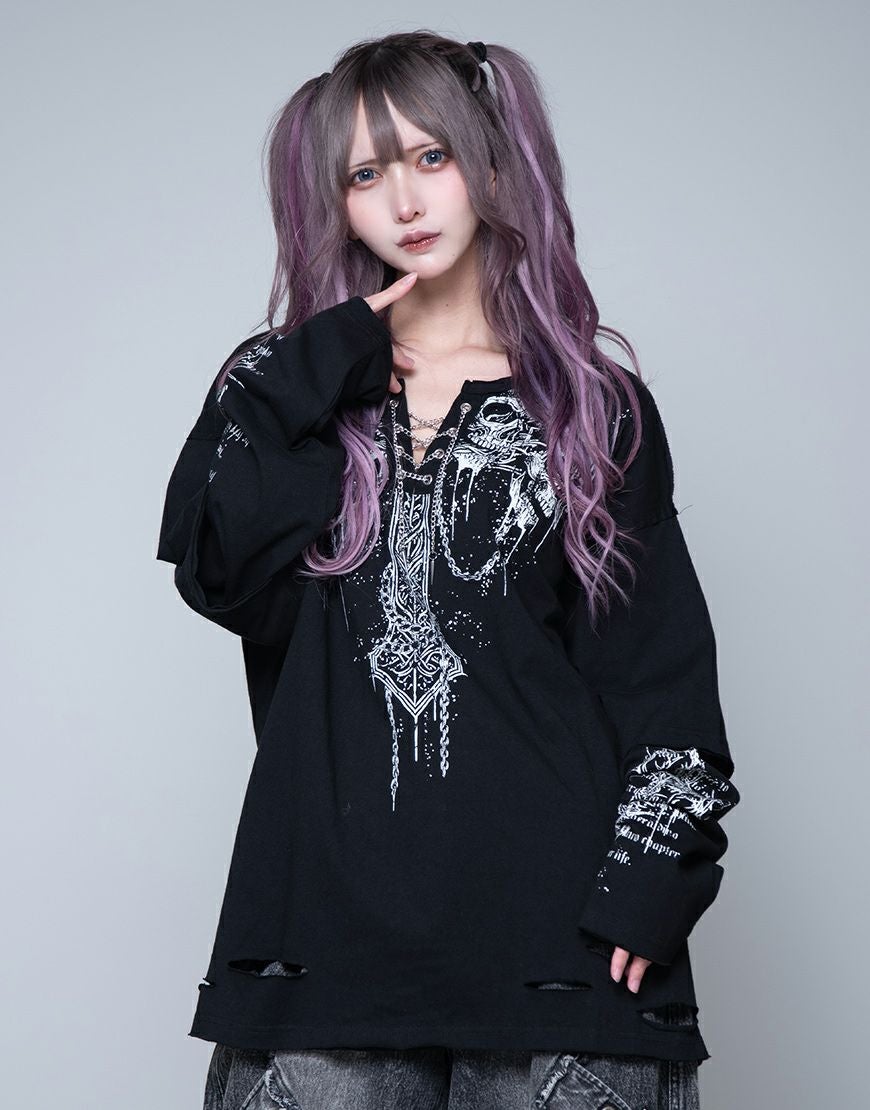 DimMoire【ディムモアール】毒蛇の棺T/Gray