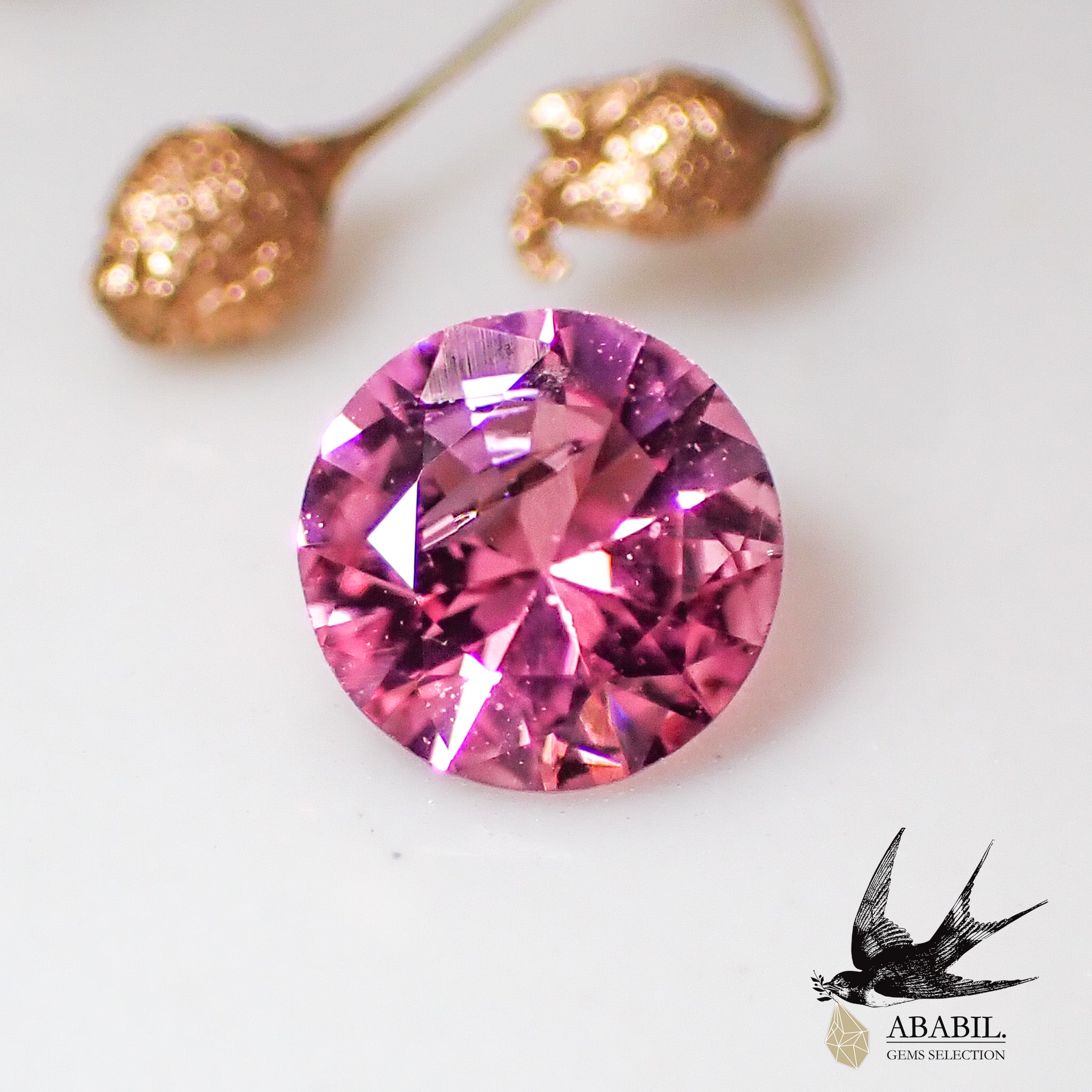 ピンクトルマリン ブレスレット シンプル 18金 ピンクトルマリン