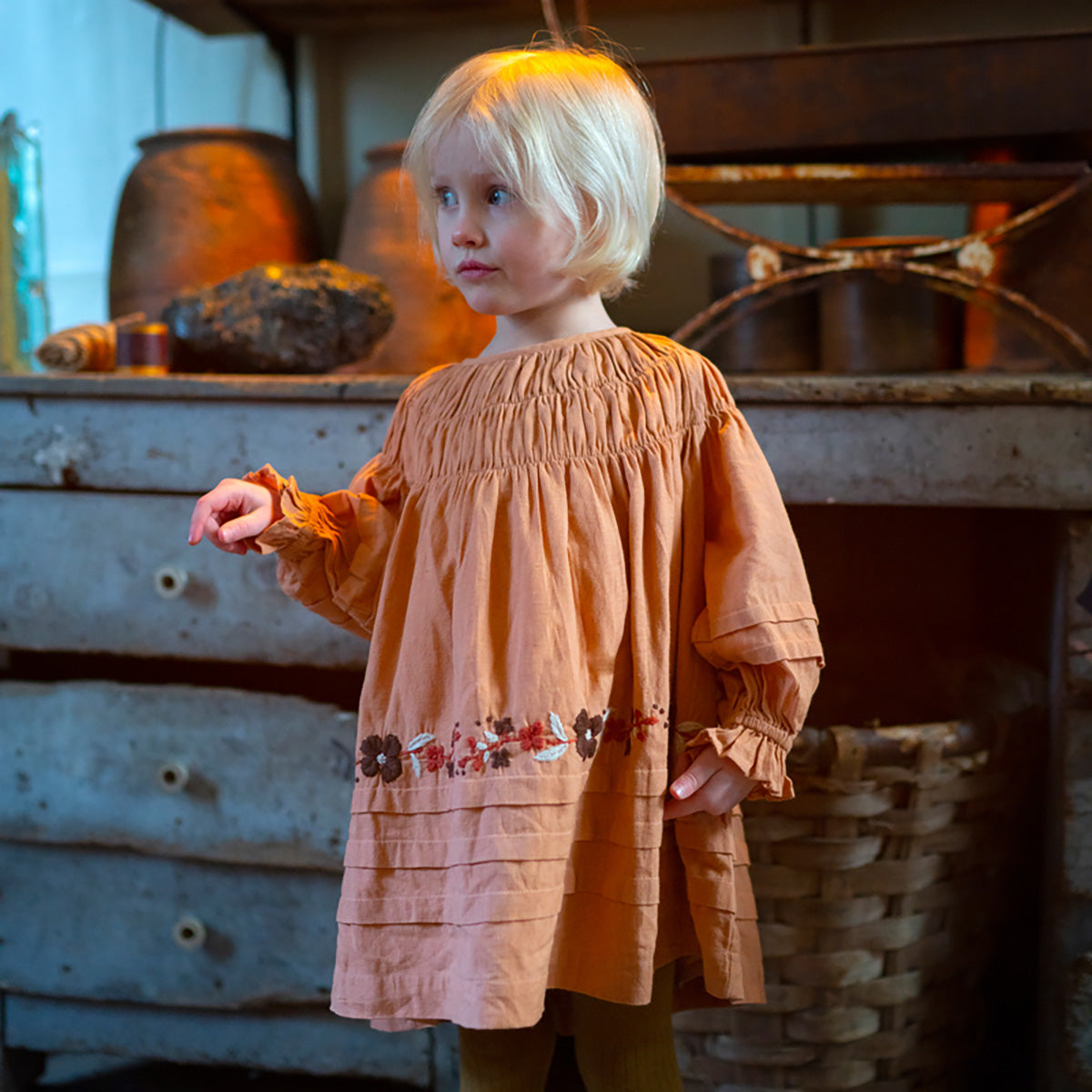 Lali Kids - Floral Embroidered Tulip Dress - Rose – Addy's Closet