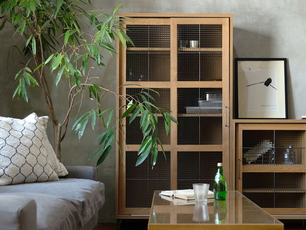 送料無料】カデル スライドガラスキャビネット ハイ - a.depeche