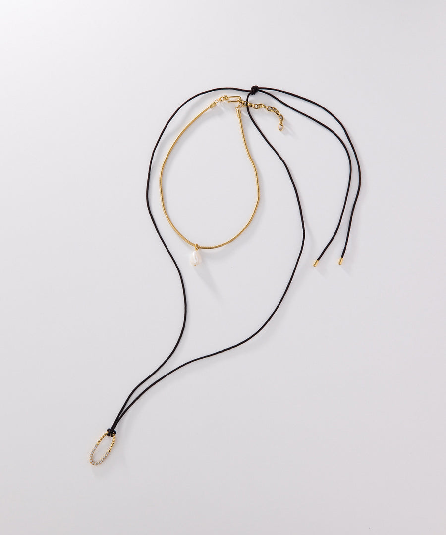 ADER.bijoux（アデルビジュー）｜CUTSTEEL sparkle choker and pendant