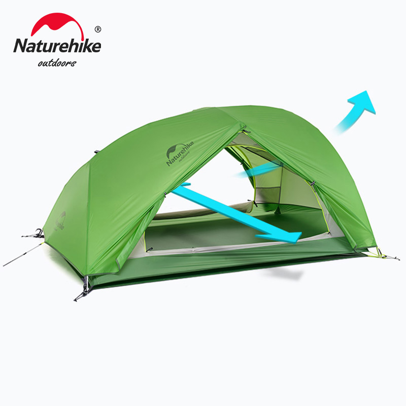 Naturehike スターリバー 2 UL テント 2 人超軽量防水キャンプ二重層 3