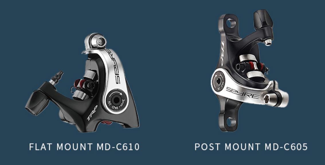 Trp spyreディスクブレーキキャリパーC610 C605フラットポストマウント