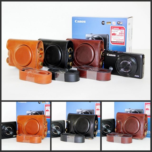 中古】PowerShot S120。レザーのケースとストラップ付 用canon