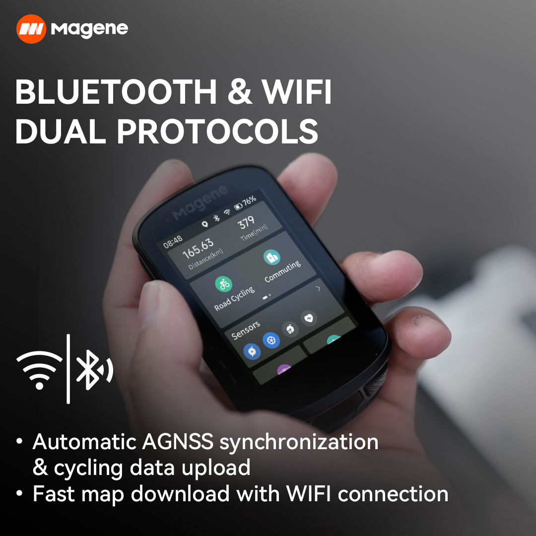 Magene C506 GPS バイクコンピュータナビゲーション WiFi スピード