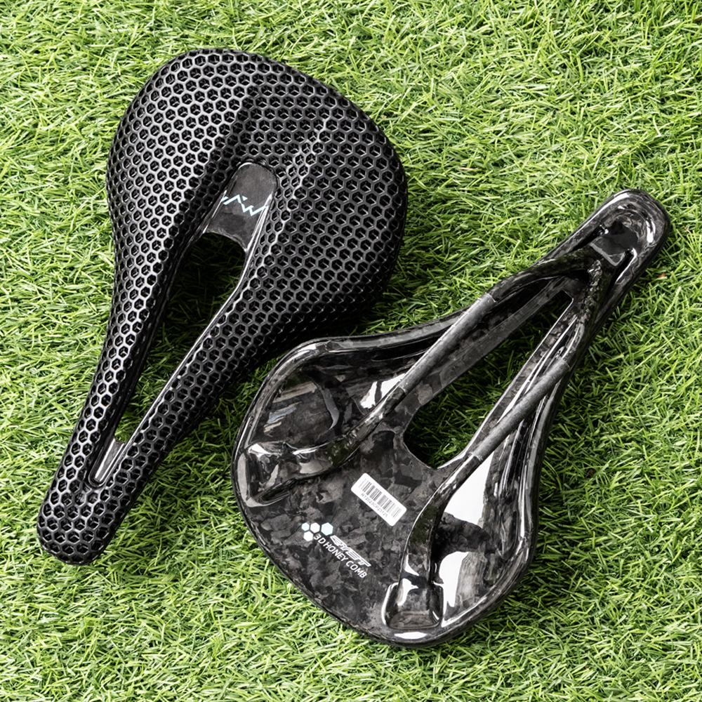 Ryet 3Dプリントバイクカーボンサドル140mm 143mm超軽量ロードmtb