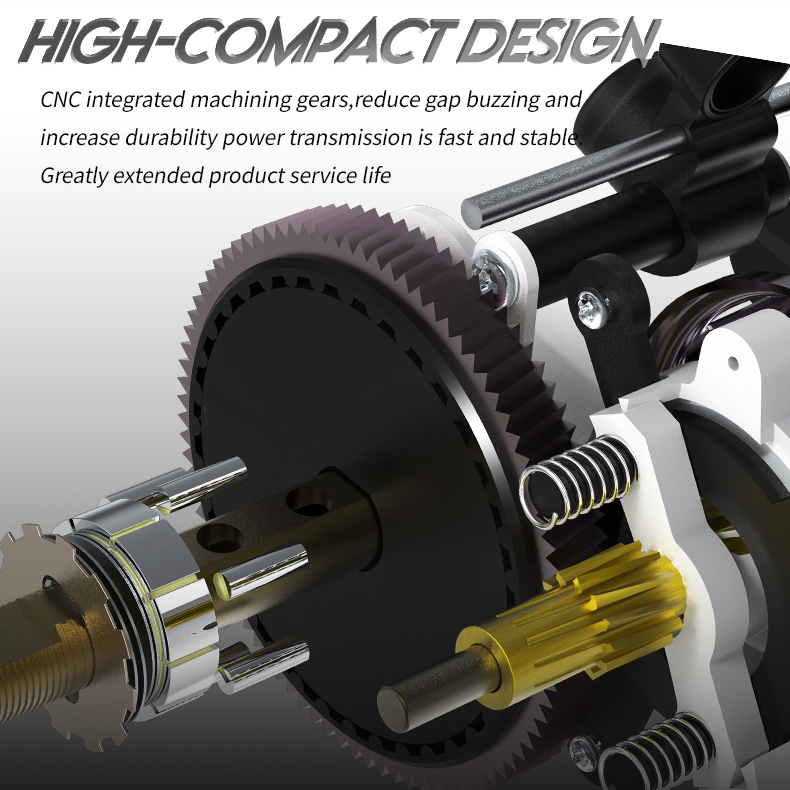Soloking-釣り用の超軽量ベイトキャスティングフィッシングリール,最大
