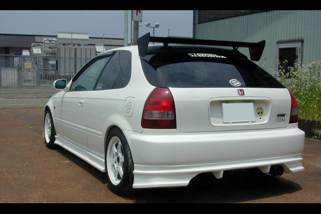 シビック EK-9 前期/後期 J-BLOOD リアバンパースポイラー ソフトFRP